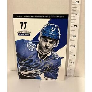 Tampa Bay Lightning Victor Hedman Signed Print 2018-19 Season